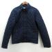 k# Zara /ZARA MAN место хранения с капюшоном . стеганная куртка JKT[L] темно-синий /MENS#123[ б/у ]