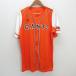 k#adidas производства # Yomiuri Giants /GIANTS. человек короткий рукав форма / сопутствующие товары / передний фульволовый язык [L] оранжевый /MENS#58[ б/у ]