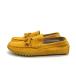 k#[43] Zara /ZARAta со стартером обувь для вождения / замша Loafer / желтый /MENS#36[ б/у ]