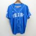 y#Majestic производства / Saitama Seibu Lions копия Uni Home / сопутствующие товары # синий [ мужской L]MENS/ бейсбол /61[ б/у ]