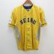 y# Saitama Seibu Lions копия Uni Home / сопутствующие товары # желтый цвет [ мужской L]MENS/ бейсбол /62[ б/у ]