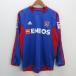 y#adidas производства сделано в Японии #F.C. Tokyo /F.C.TOKYO длинный рукав копия Uni Home / сопутствующие товары # синий [ мужской L]MENS/ футбол /14[ б/у ]