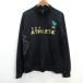 z#a потертость ta/ATHLETA Logo принт тренировочный жакет футбол футзал [O] чёрный /MENS/24[ б/у ]