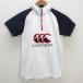 k# canterbury /CANTERBURYwi мужской половина Zip Rugger рубашка /COOLMAX скорость .[M]LADIES#12[ б/у ]
