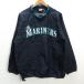 y#2002 год производства retro #MLB Сиэтл Мали na-z/MARINERS тянуть over жакет /ichi low # темно-синий [ мужской L]MENS/75[ б/у ]