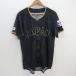 z# Mizuno /MIZUNO бейсбол Япония представитель форма для болельщиков JAPAN[L] чёрный серия /men's/70[ б/у ]#