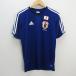k# Adidas /adidas футбол Япония представитель 10 номер форма для болельщиков / товары [M] синий /MENS#3[ б/у ]