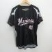 s# Chiba Lotte Marines /MARINES. номер 41 Narita sho форма для болельщиков / фульволовый язык [F] чёрный /MENS/52[ б/у ]