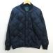 U# Uniqlo /UNIQLO U двусторонний стеганная куртка [M] темно-синий синий /men's/245[ б/у ]