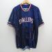 z#Majestic производства / Tokyo Yakult Swallows копия Uni Home / сопутствующие товары # темно-синий серия [XL]MENS/ бейсбол /90[ б/у ]#