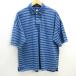 z# canterbury /CANTERBURY рубашка-поло с коротким рукавом окантовка [3L] синий серия /men's/105[ б/у ]#