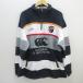 z# canterbury /CANTERBURY OFNEWZEALAND половина Zip спортивная фуфайка [XL] темно-синий белый /men's/166[ б/у ]#