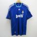 y#adidas производства #2008 год Real mado Lead /a way короткий рукав форма / копия # синий [ мужской L]MENS подлинный /9[ б/у ]
