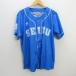 z#Majestic производства / Saitama Seibu Lions копия Uni Home / сопутствующие товары # синий [ мужской L]MENS/ бейсбол /11[ б/у ]#