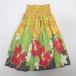 s# хула для # цветочный принт ручная работа юбка пау свободный размер Hawaiian #LADIES/ желтый /111[ б/у ]