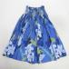 D# хула для # общий рисунок принт ручная работа юбка пау свободный размер Hawaiian # синий /LADIES//116[ б/у ]