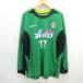 Q# Tokyo be Rudy /TOKYO VERDY 2010 длинный рукав форма / тренировка одежда # зеленый / длинный рукав [ XO ]MENS/32[ б/у ]