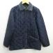 G# Lavenham /LAVENHAM стеганная куртка / с хлопком [36] темно-синий /men's/44[ б/у ]#