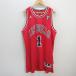 H# прекрасный товар # Adidas /adidas NBA Chicago Los Bullsteli Crows латиноамериканский Night баскетбол джерси [JAPAN/2XO] красный /MENS#2[ б/у ]