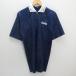 H#90s# Diadora /DIADORA общий рисунок короткий рукав игра рубашка Vintage [L] темно-синий /MENS#133[ б/у ]
