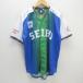 G# Seibu лев z/LIONS форма для болельщиков / бейсбол [L] синий зеленый /men's/91[ б/у ]#