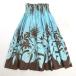 D# сделано в Японии * хула для #Aloha Emika юбка пау Hawaiian / общий рисунок # бледно-голубой /82[ б/у ]
