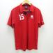 G# canterbury /CANTERBURY короткий рукав dry рубашка-поло [XL] красный /men's/74[ б/у ]#