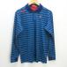 D# Bridgestone /Bridgestone GOLF окантовка рисунок Golf одежда рубашка-поло [L] синий /MENS#71[ б/у ]#