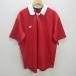 D# сделано в Японии # canterbury /CANTERBURY короткий рукав Rugger рубашка / регби Polo [ 4L ] красный /MENS/ довольно большой /30[ б/у ]#