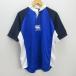 G# canterbury /CANTERBURY регби рубашка / тренировка одежда [L] синий /men's/64[ б/у ]#