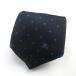H# Burberry Black Label /BURBERRY BLACK LABEL точка рисунок галстук аксессуары темно-синий /MENS#3[ б/у ]