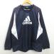 G# Adidas /adidaspi стерео жакет /to зеркальный . il Logo [O] темно-синий /men's/17[ б/у ]#