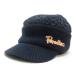 H# Paradiso / PARADISO с козырьком . вязаная шапка Golf одежда [56-59cm] темно-синий /MENS#58[ б/у ]