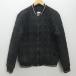 H# Zara /ZARA в клетку стеганная куртка JKT блузон [L] зеленый темно-синий /MENS#61[ б/у ]