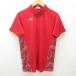 G# Yonex /YONEX короткий рукав dry рубашка-поло / спорт одежда [L] красный /men's/73[ б/у ]#