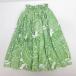 D# хула для # ручная работа юбка пау свободный размер Hawaiian # зеленый /100S[ б/у ]