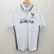 g#a потертость ta/ATHLETA рубашка-поло / футзал тренировка одежда [O] белый /men's/39[ б/у ]#