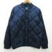 g# Uniqlo /UNIQLO U теплый pateto двусторонний блузон /311-420430[L] темно-синий зеленый /men's/106[ б/у ]#