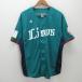 g# majestic производства # Seibu лев z/LIONS форма для болельщиков / бейсбол [L] зеленый /men's/11[ б/у ]#