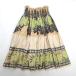 d# сделано в Японии * хула для # общий рисунок юбка пау свободный размер / Hawaiian # бежевый /151U[ б/у ]