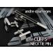 andre courreges Andre * Courreges галстук булавка & запонки комплект черный × белый CT4004B-CC6004B