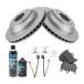 ¹͢ʡBrake Coated Rotor & Metallic Pad Kit Rear w/Chemicals Compatibl