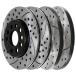 ¹͢ʡAutoShack Set of 4 Front and Rear Drilled and Slotted Brake Roto