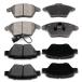 ¹͢ʡALEGE Front Rear 8Pcs Brake Pads Fit for Volkswagen for Jetta Wa