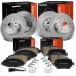 ¹͢ʡA Premium Front Vented and Rear Solid Disc Brake Rotors + Cerami