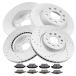 ¹͢ʡBRAKEUS 9 Lugs Front Rear Brake Rotors and Pads Kits Replacement