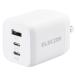ELECOM AC&amp;USB�[�d��65W �z���C�g EC-AC4465WH/WF/BK  �M�t�g ���j�@���T�Ԃ��@���o��