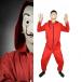  бумага house костюмы маска dali костюмированная игра маскарадный костюм Halloween красный Jump костюм cosplay Рождество взрослый / ребенок костюм менять оборудование культура праздник учебное заведение праздник 