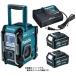  Makita заряжающийся радио MR002GZ( синий )+ батарея BL1040Bx2 шт + зарядное устройство DC10SA есть AC100V/10.8V/14.4V/18V/40Vmax соответствует makita оригинал комплект товар 