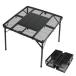 waku fimac IGT�Ή� ���b�V���e�[�u�� 4�l�|�� �܂肽���� �R���p�N�g 72�~72cm ����55cm �A�E�g�h�A �L�����v �e�[�u�� BBQ